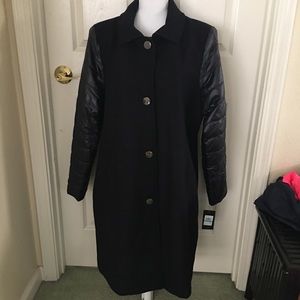 Jones New York Women’s Dark Navy Wool Coat size 16 NWT